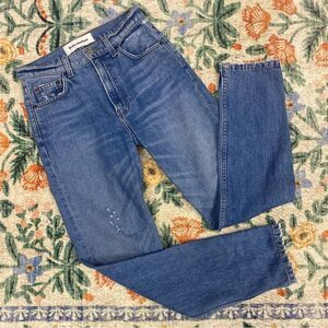 REFORMATION - Julia High Rise Straight Leg Jean in Bryce Wash Size 24